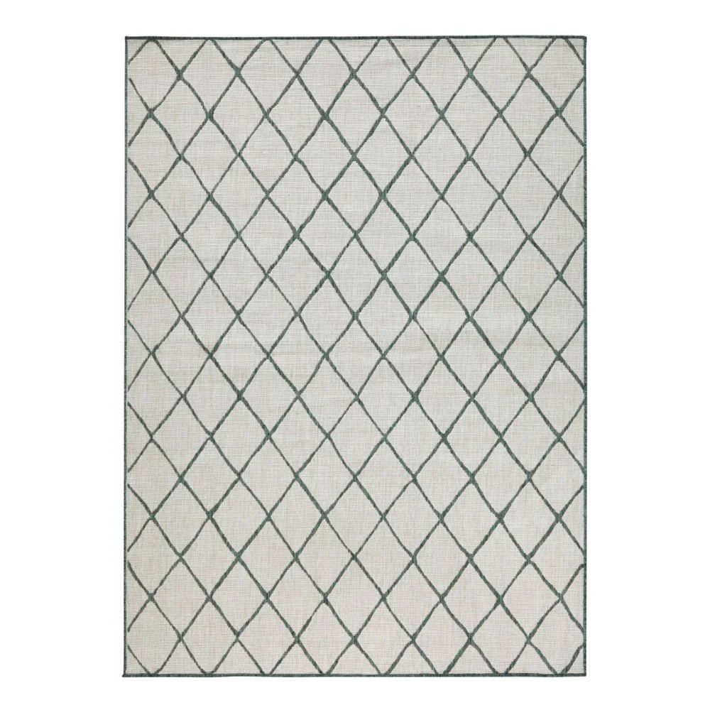 Zeleno-krémový venkovní koberec NORTHRUGS Malaga, 160 x 230 cm v:978876