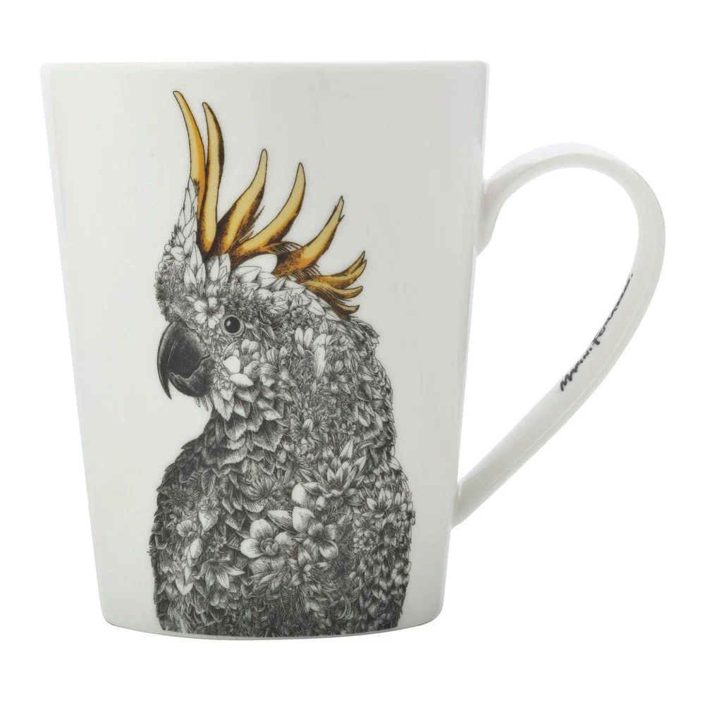 Bílý porcelánový hrnek Maxwell & Williams Marini Ferlazzo Cockatoo, 450 ml v:1421895