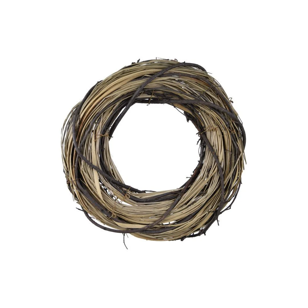 Kulatý dekorativní věnec z proutí a sušené trávy Ego Dekor, ⌀ 26 cm v:997242