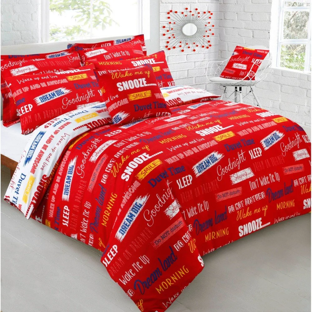 Povlečení Velosso Wake Me Up Red, 135 x 200 cm v:735308