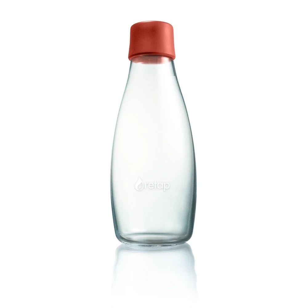Tmavě oranžová skleněná lahev ReTap, 500 ml v:1328494