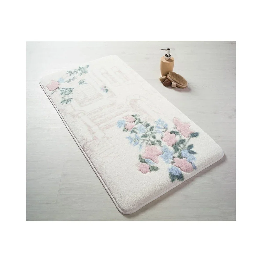 Růžová předložka do koupelny Confetti Bathmats Flower Garden, 57 x 100 cm v:826870