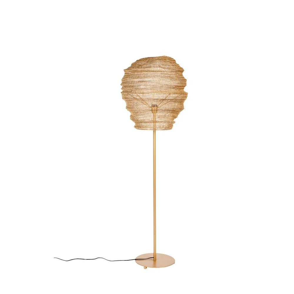 Stojací lampa ve zlaté barvě White Label Lena v:1386333
