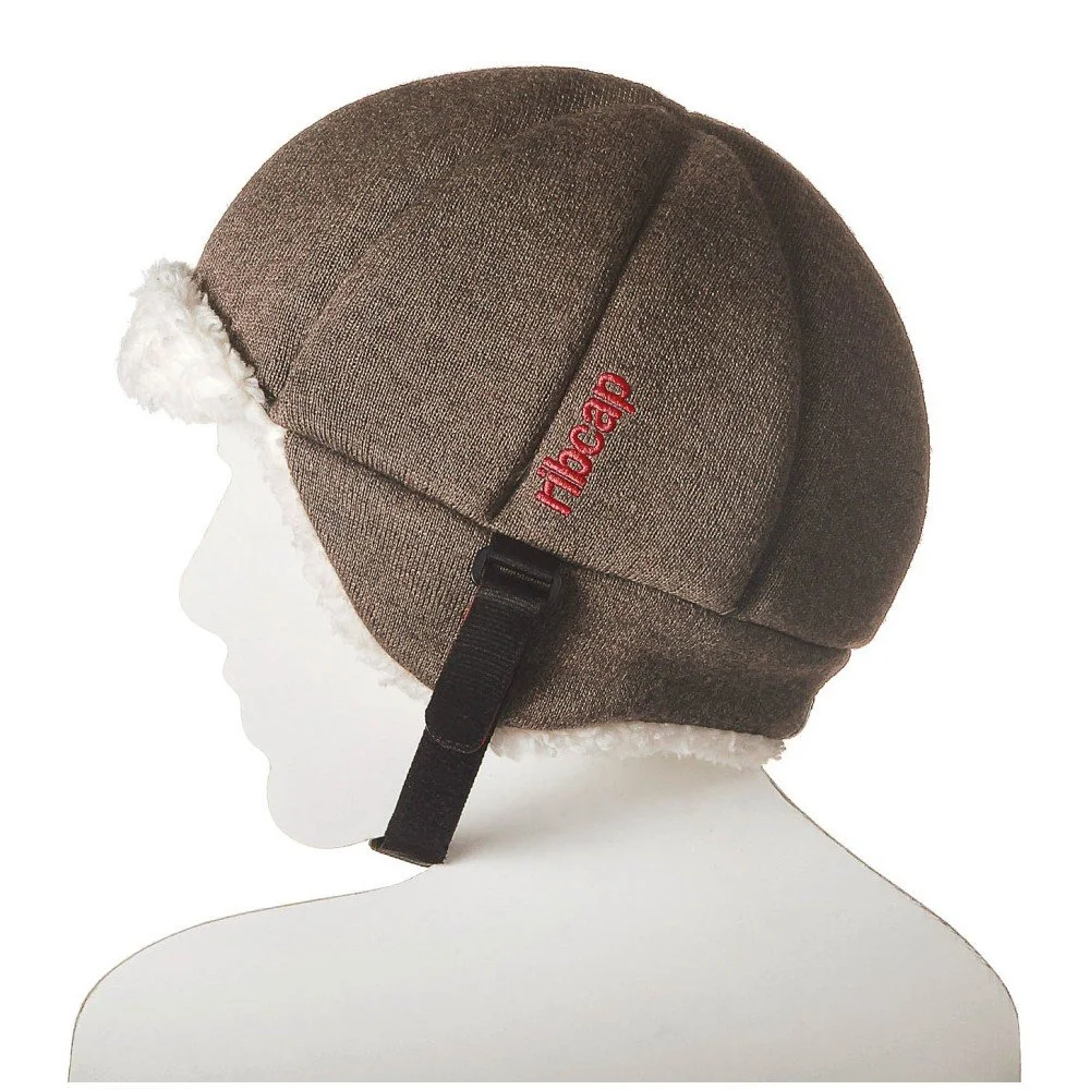 Dětská hnědá čepice s ochrannými prvky Ribcap Harris, vel. M v:809098