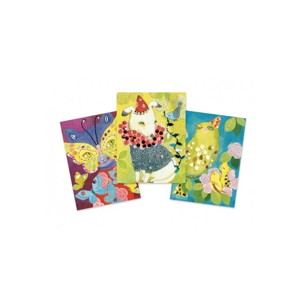 Set pro výrobu 3 karnevalových masek Djeco Papillon v:1358709