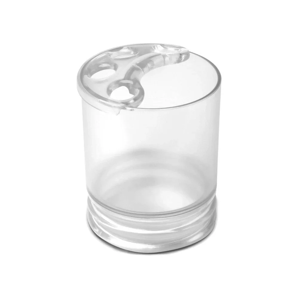 Průhledný kelímek na zubní kartáčky Ta-Tay Toothbush Holder Aqua v:1123378