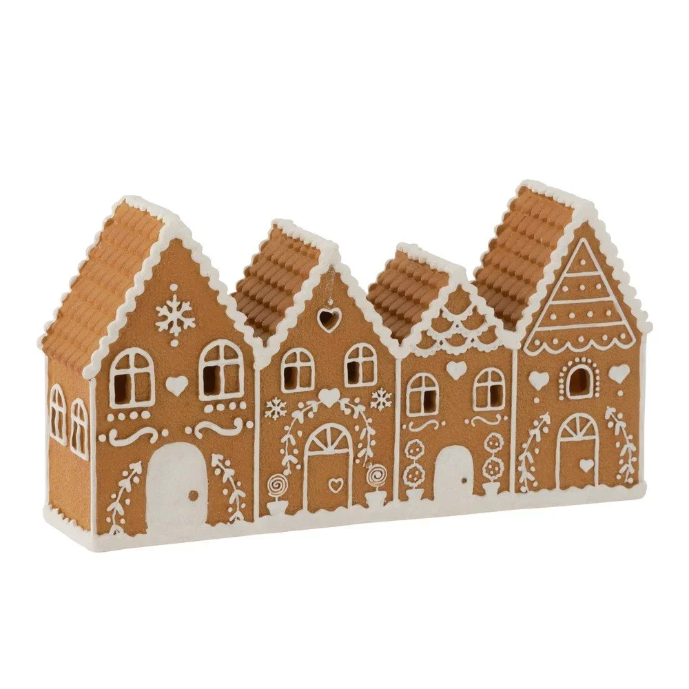 Světelná vánoční dekorace J-Line Gingerbread House v:1387383