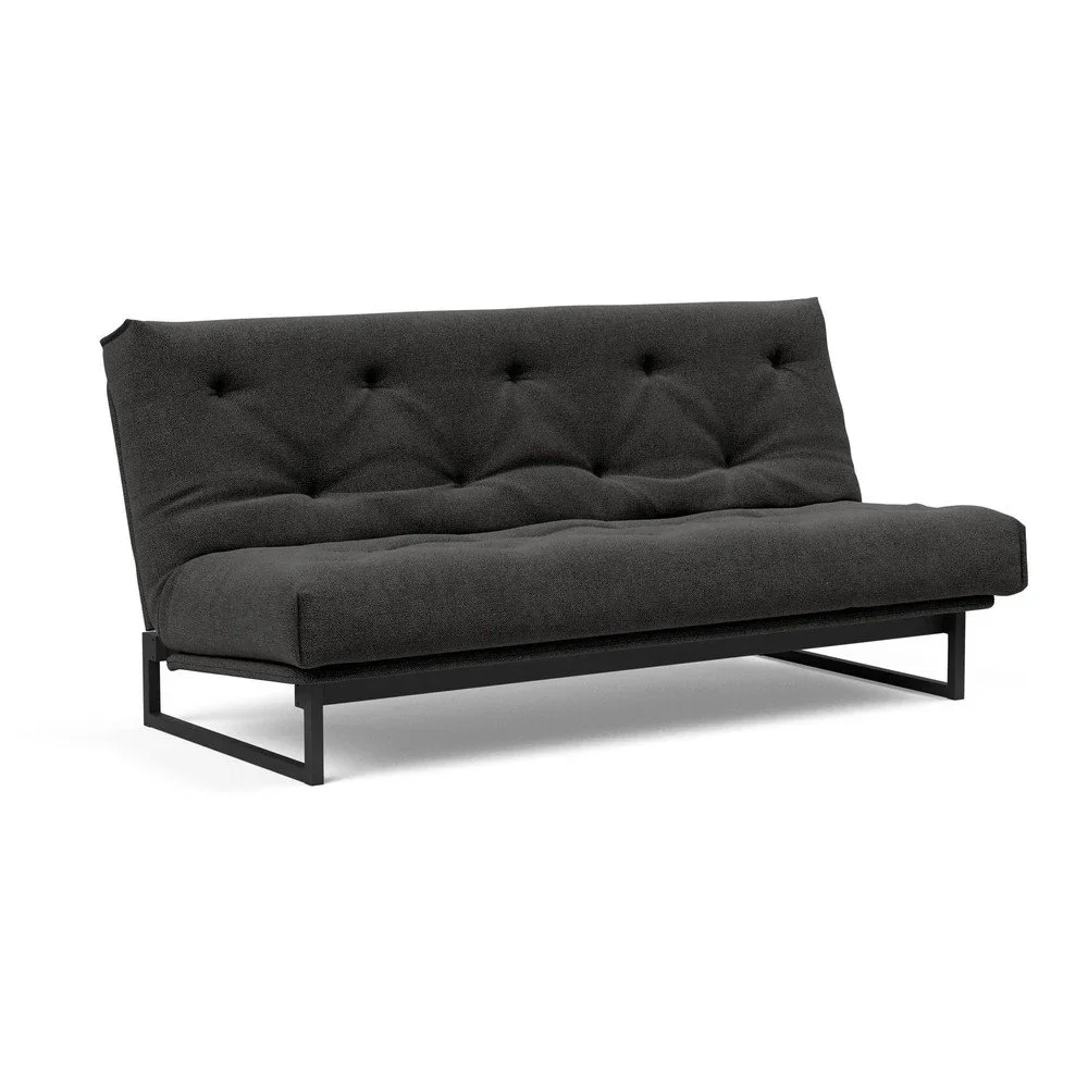Tmavě šedá rozkládací pohovka Innovation Fraction Nordic, 120 cm v:1390297