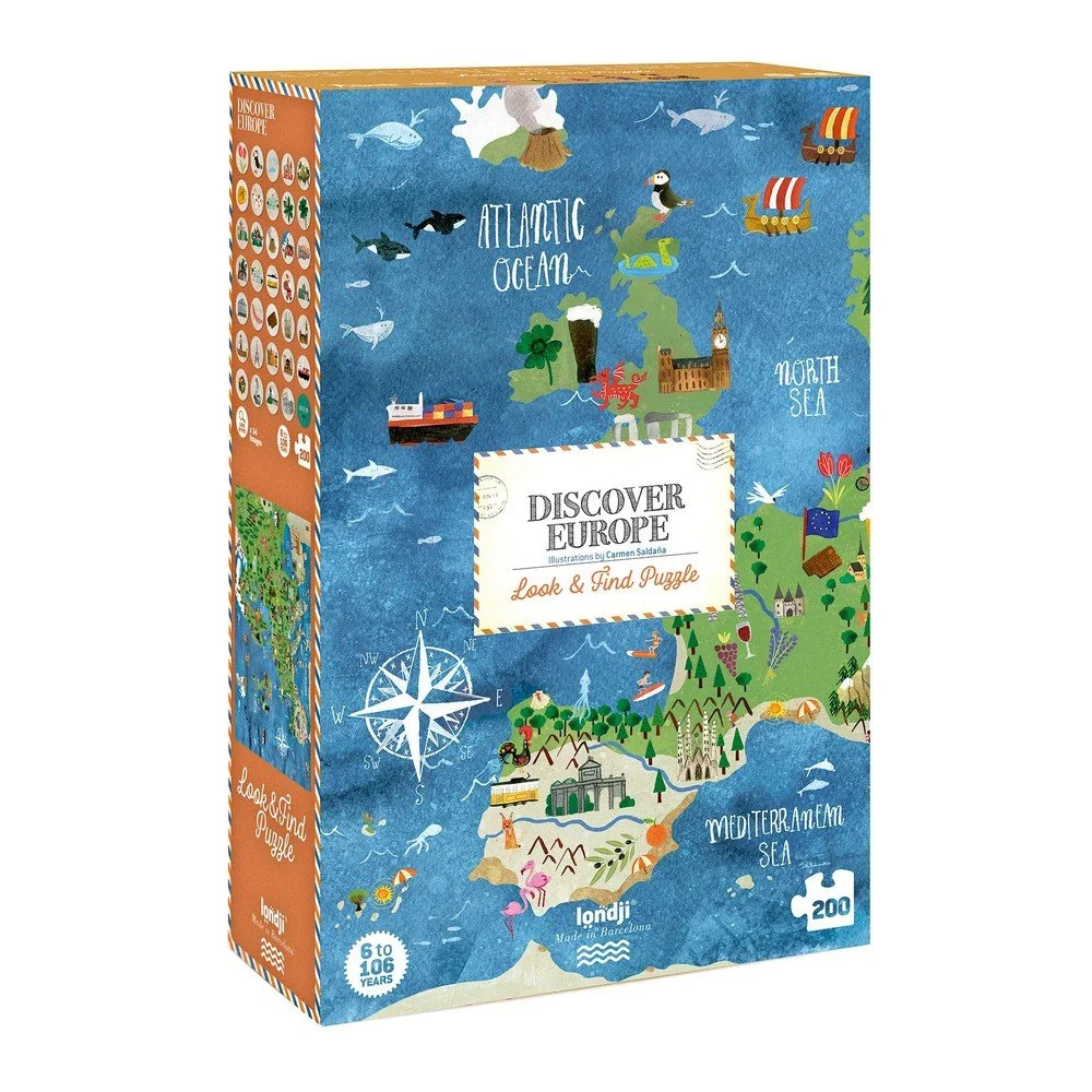 Velké puzzle světadíly Londji, 200 dílků v:1385353