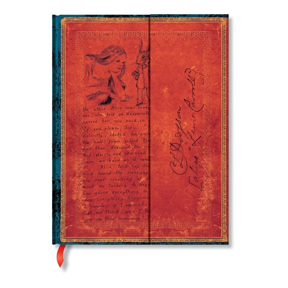 Nelinkovaný zápisník s tvrdou vazbou Paperblanks Alice in Wonderland, 18 x 23 cm v:1135938