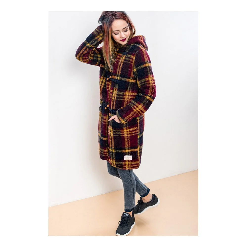 Kabát Lull Loungewear Checkered, vel. L v:990408