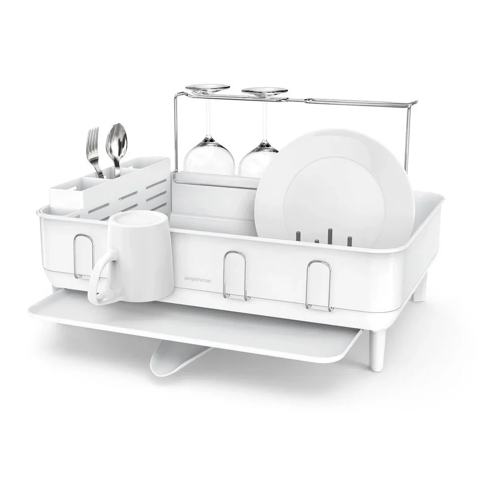 Bílý ocelový odkapávač – simplehuman v:1653176 Bílý ocelový odkapávač – simplehuman v:1653176