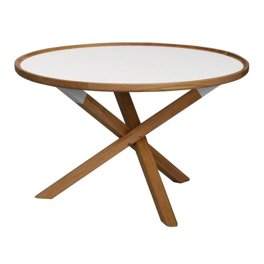 Přírodní dubový stolek Folke Sphinx, ⌀ 80 cm v:794876