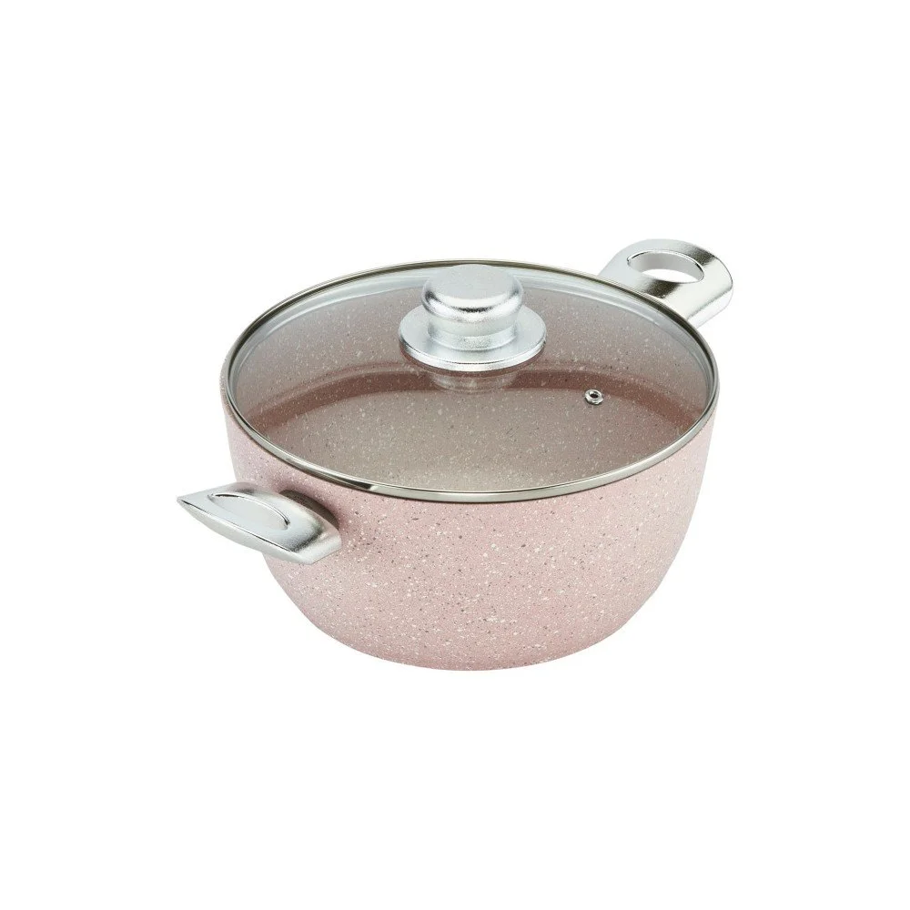 Hrnec s pokličkou Bisetti Stonerose, výška 11,4 cm v:1047726