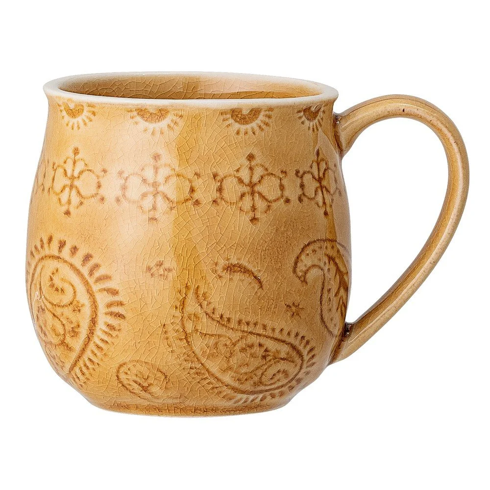 Žlutý hrnek z kameniny Bloomingville Rani, 400 ml v:1345051