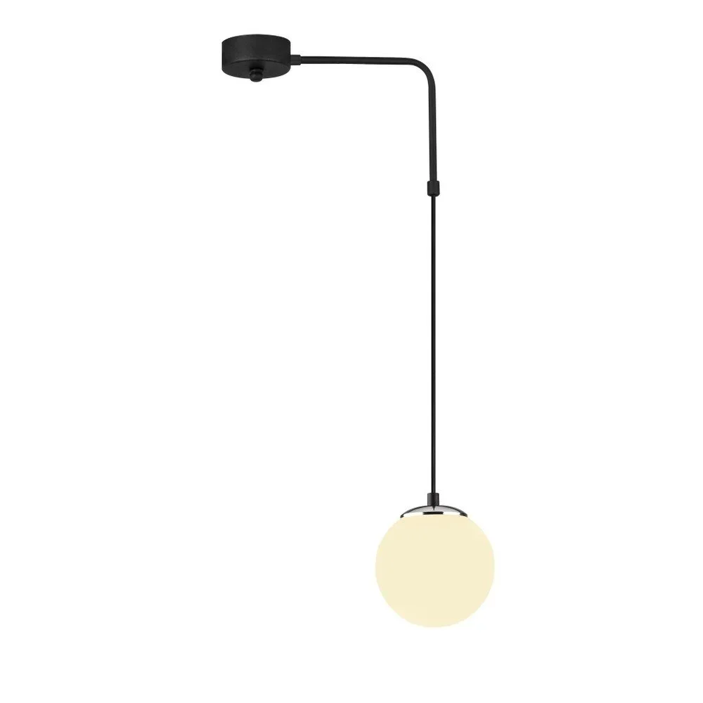 Černé kovové závěsné svítidlo Opviq lights Sophia v:1301012
