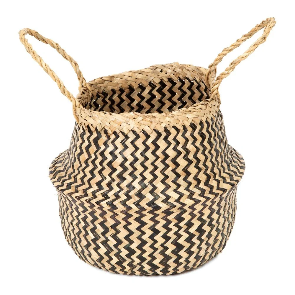 Úložný košík z mořské trávy Compactor Zic Zac, ⌀ 27 cm v:1034850