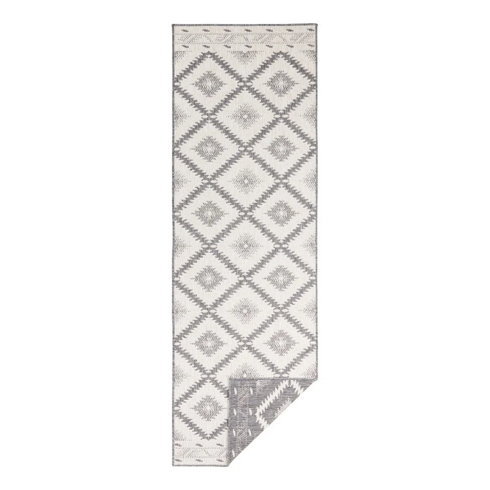 Šedo-krémový venkovní koberec NORTHRUGS Malibu, 80 x 250 cm v:1337807