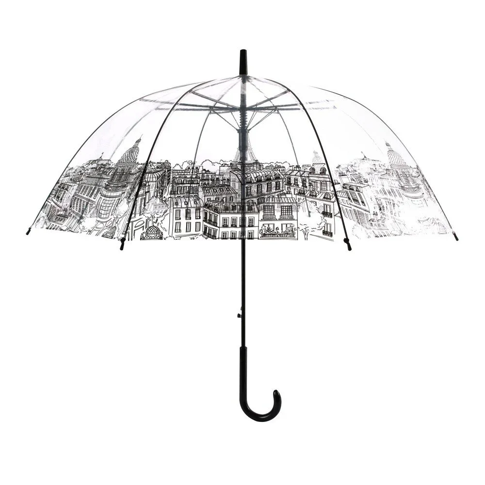 Transparentní holový deštník Ambiance Paris, ⌀ 90 cm v:1361419