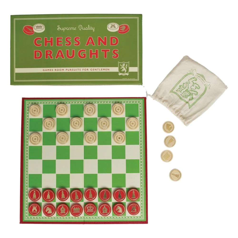 Desková hra šachy a dáma Rex London Draughts v:770218