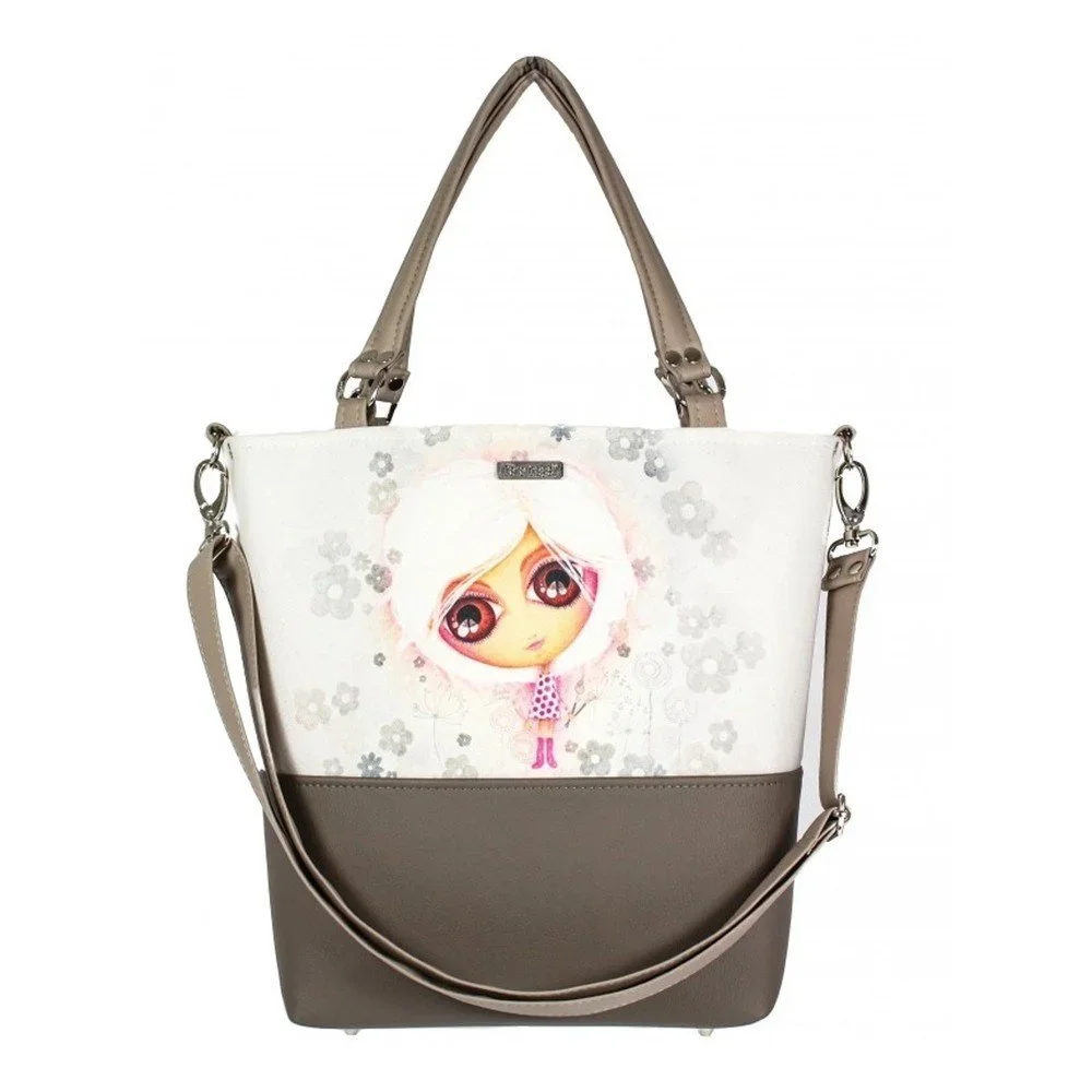 Hnědo-béžová kabelka Dara bags Lele No.552 v:1163640