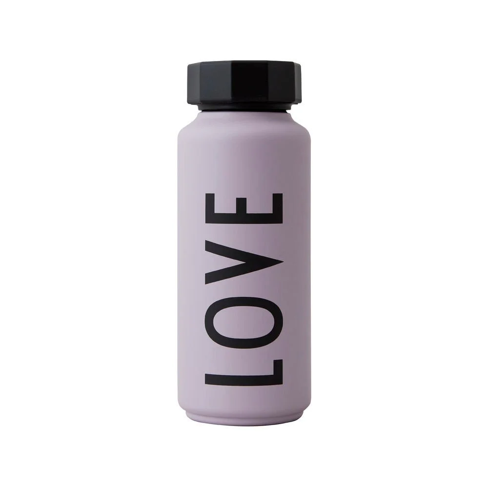 Fialová termo láhev Design Letters Love, 500 ml v:1418243
