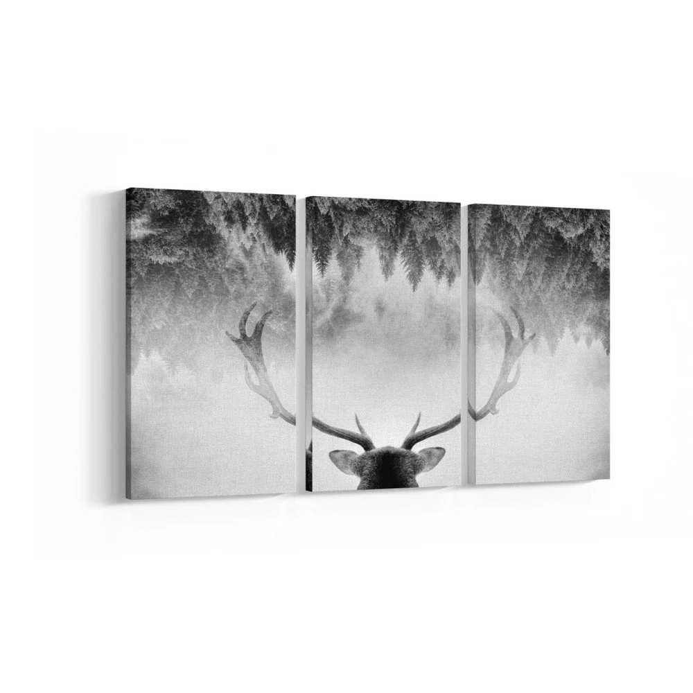 3-dílný obraz Deer, 20 x 40 cm v:956080