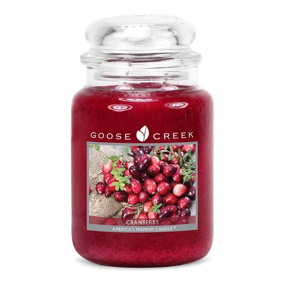 Vonná svíčka ve skleněné dóze Goose Creek Brusinka, 150 hodin hoření v:945616