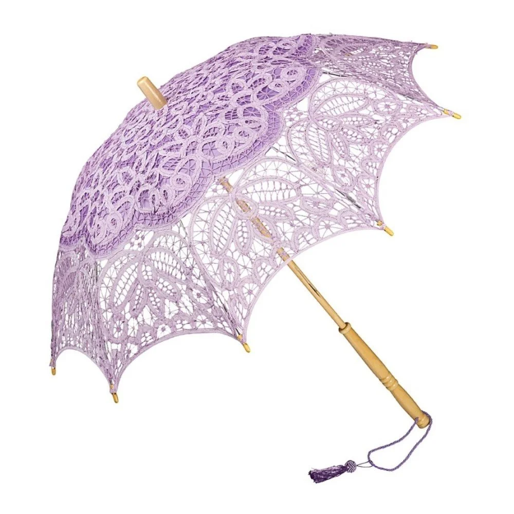 Fialový holový deštník Von Lilienfeld Lace Vivienne v:1127560