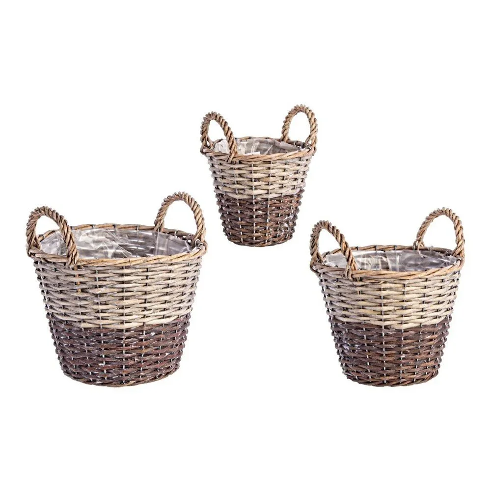 Sada 3 proutěných košů Bizzotto Rustic v:899496