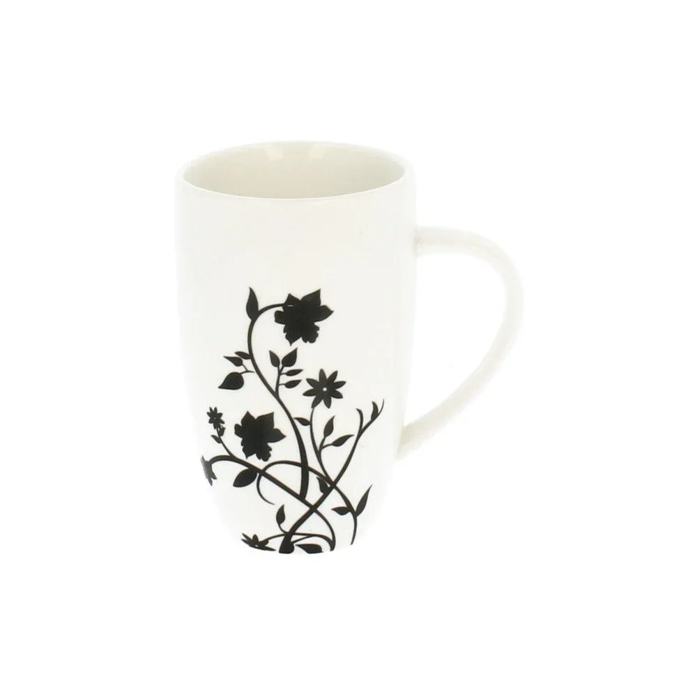 Bílý porcelánový hrnek s motivem popínavé květiny Duo Gift, 270 ml v:1004446