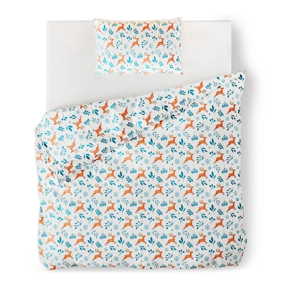 Flanelové povlečení na jednolůžko AmeliaHome Snuggy Northpole, 135 x 200 cm v:1410375