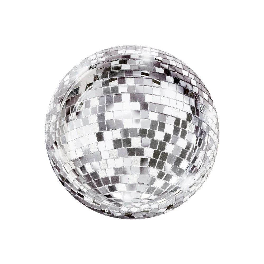 Sada 12 papírových talířků Talking tables Disco, ⌀ 18 cm v:1163984