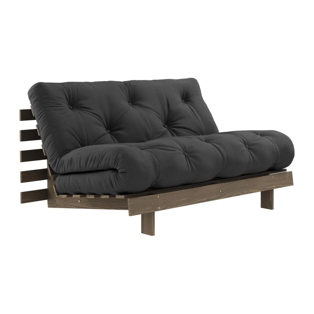 Černá rozkládací pohovka 140 cm Roots – Karup Design v:1583076