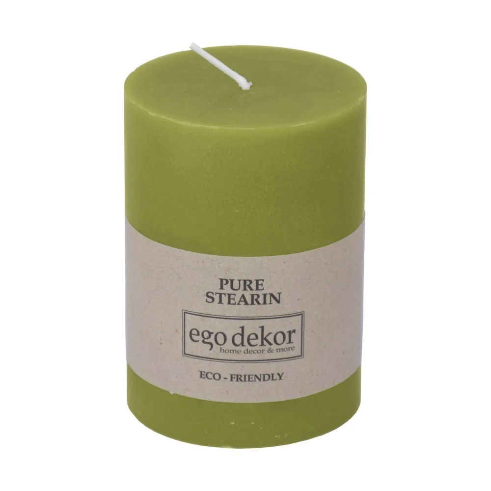 Zelená svíčka Eco candles by Ego dekor Friendly, doba hoření 37 h v:1352031