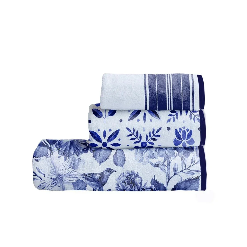 Sada 3 ručníků Really Nice Things Toalla Blue Birds v:1267280