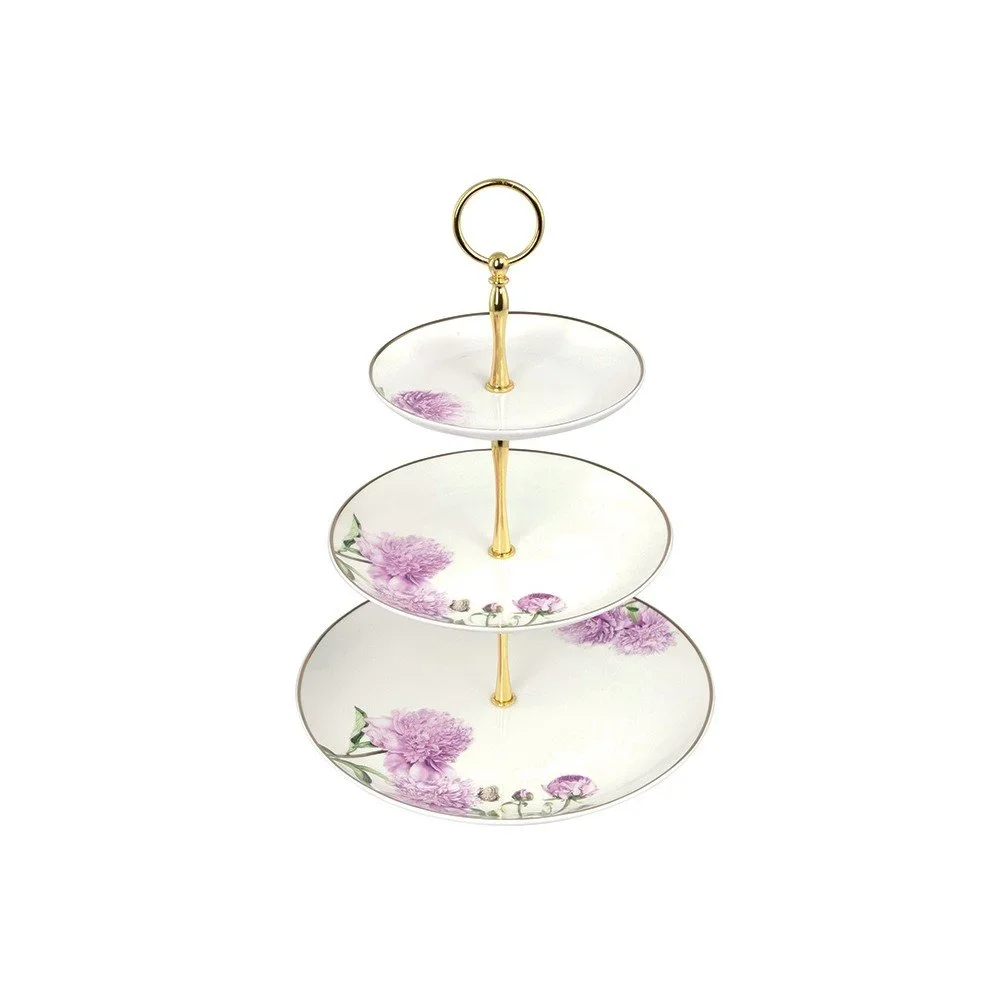 3patrový etažér z kostního porcelánu Ashdene Pink Peonies v:1068854 3patrový etažér z kostního porcelánu Ashdene Pink Peonies v:1068854