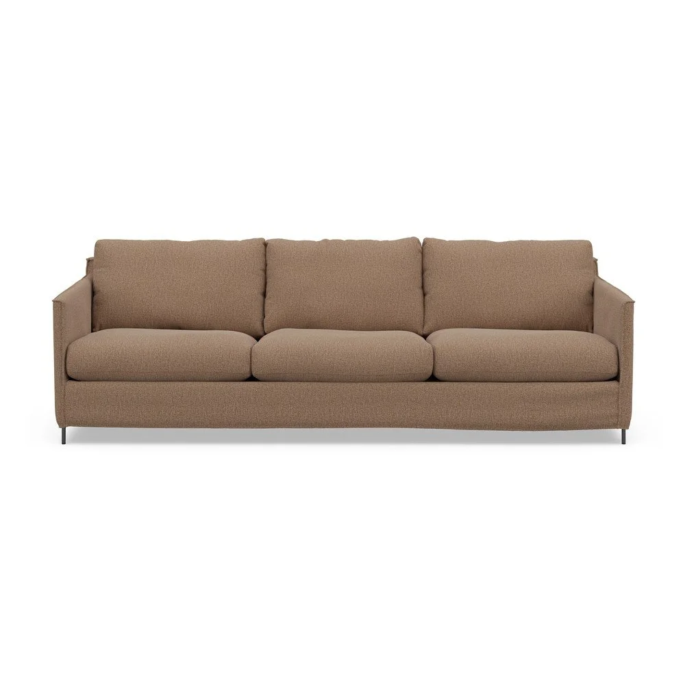 Hnědá pohovka 248 cm Petito – Furninova v:1613092