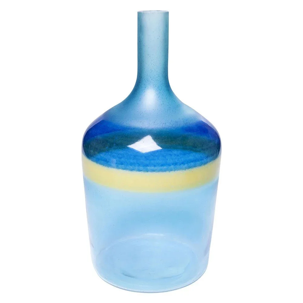 Modrá skleněná váza Kare Design Blue River, výška 47 cm v:1318776