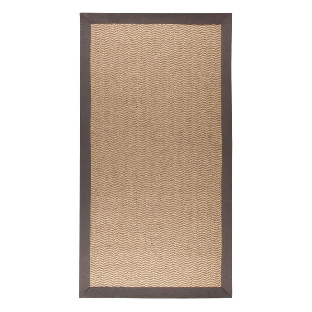 Hnědo-šedý jutový koberec Flair Rugs Herringbone, 120 x 170 cm v:1365781