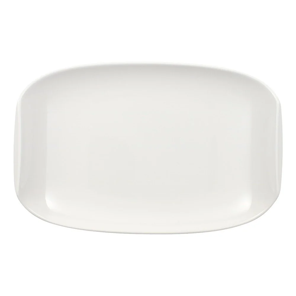 Bílý servírovací talíř z porcelánu Villeroy & Boch Urban Nature, 20,15 x 13,5 cm v:1327540