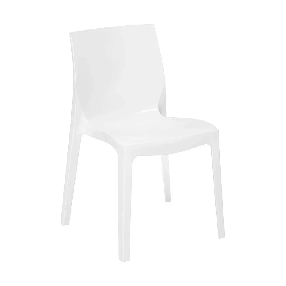 Bílá lesklá židle Evergreen House Felix v:877836