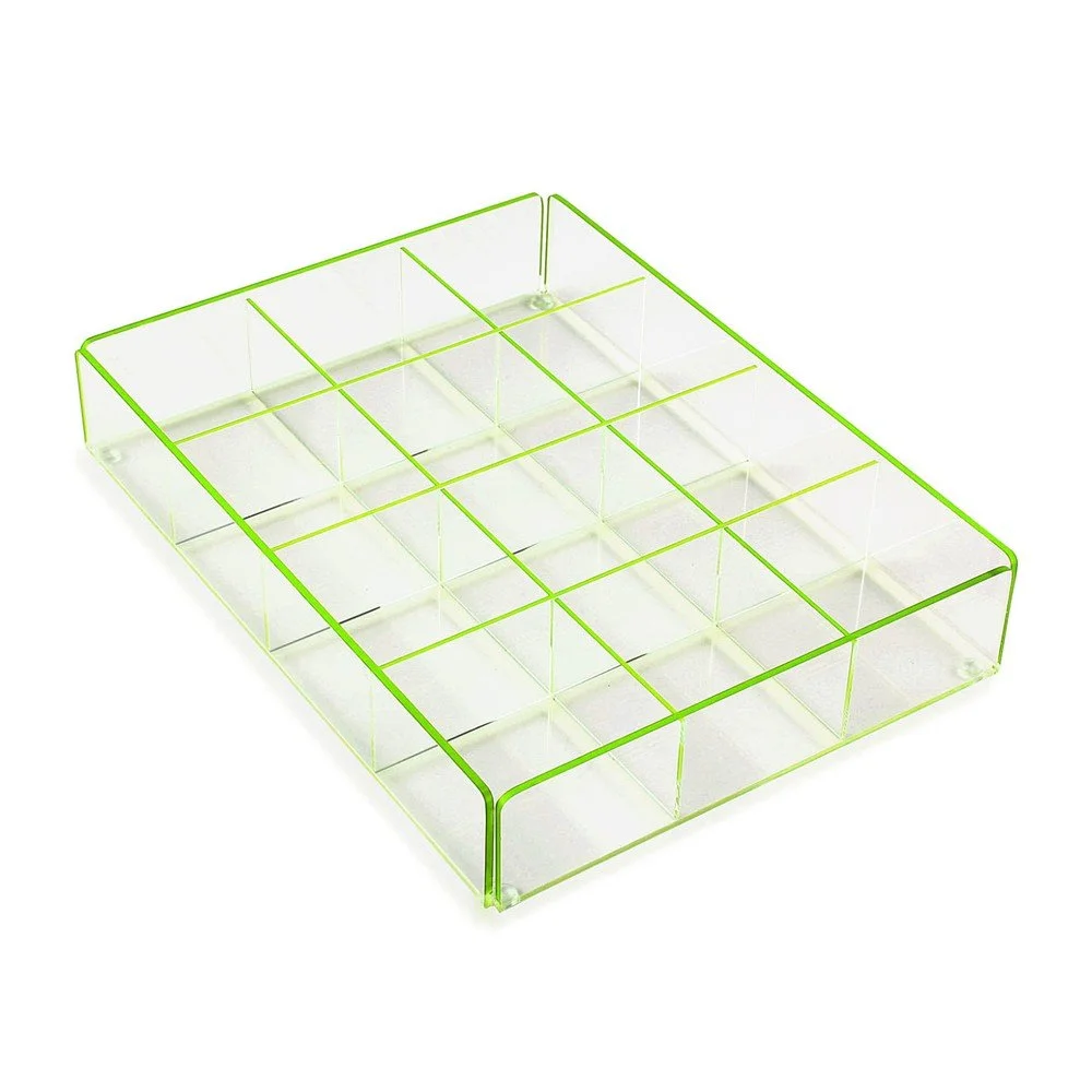 Zelená úložný box s 12 přihrádkami Versa Ariel v:1231592