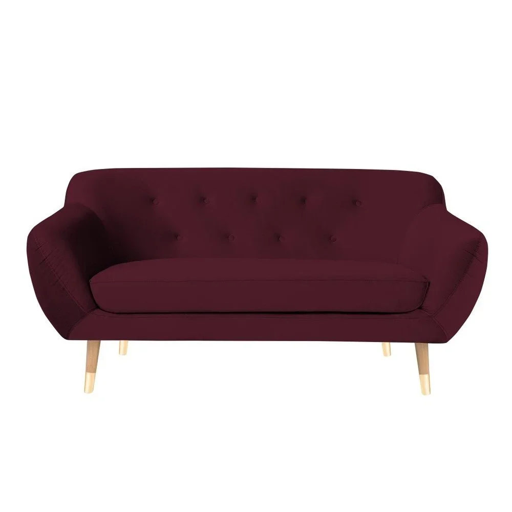 Vínová dvoumístná pohovka Mazzini Sofas Amelie v:1059622