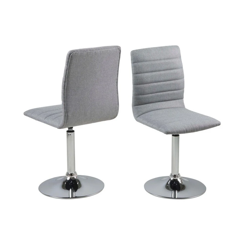 Sada 2 světle šedých jídelních židlí Actona Piper Dining Set v:1035650