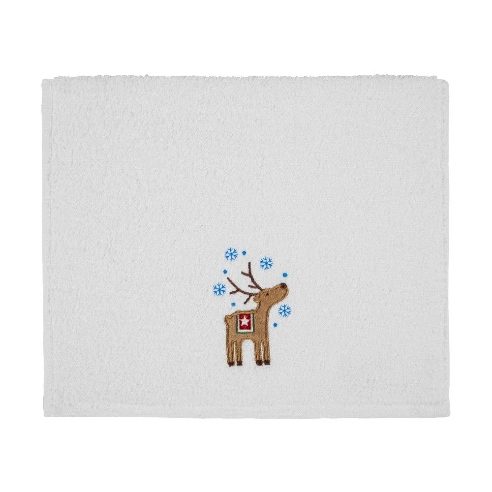 Osuška Christmas Reindeer White, 30 x 50 cm v:942352