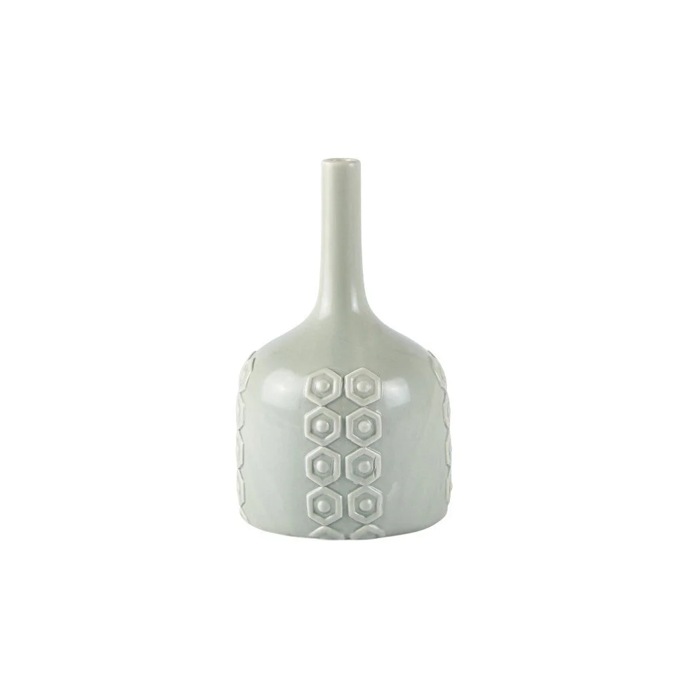 Váza KJ Collection Dust Green, 20 cm v:721268