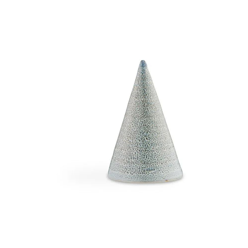 Modrá kameninová dekorativní soška Kähler Design Glazed Cone Light Blue, výška 11 cm v:1301740