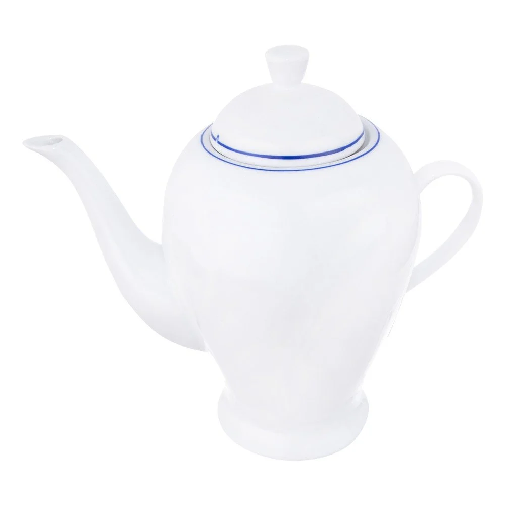 Bílá porcelánová konvice s víkem Orion Blue Line, 1,2 l v:1141966