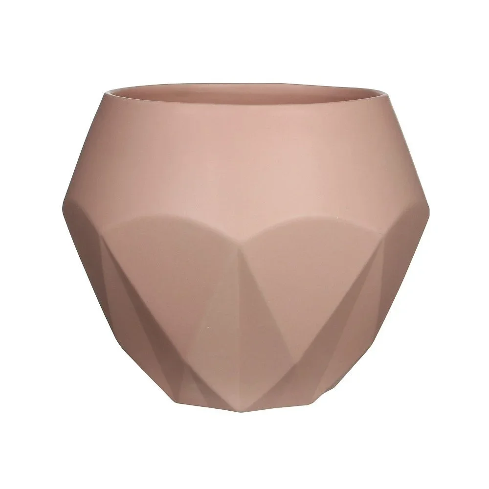 Růžový keramický květináč Mica Gem, 23 x 28,5 cm v:869884